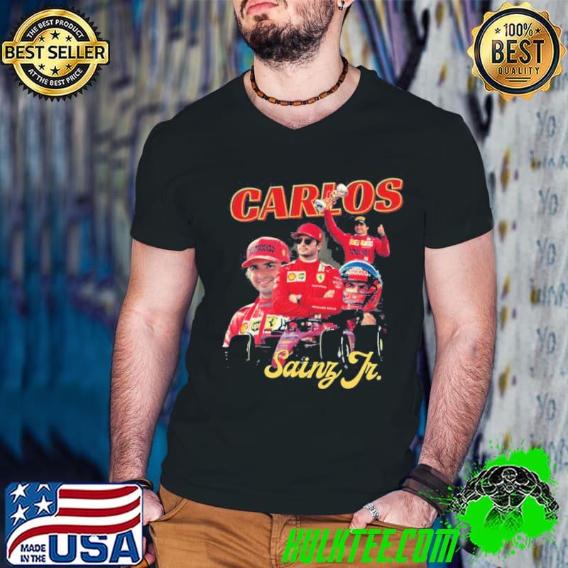 Collage design carlos sainz vintage f1 classic shirt