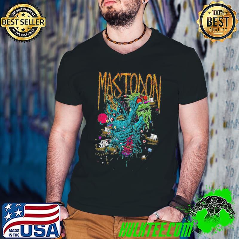 Colored design monster mastodon classic shirt