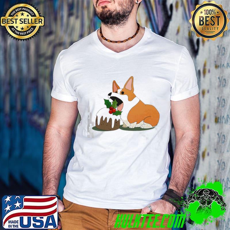 CorgI eating cupcake christmas corgI classic shirt