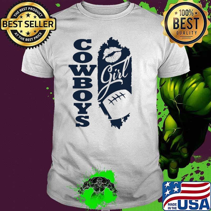 Cowboys Girl Lip Baseball Shirt