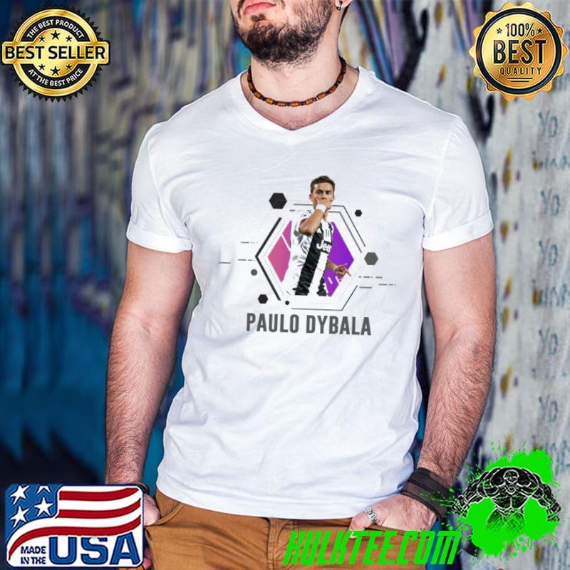 Digital portrait footballer paulo dybala shirt