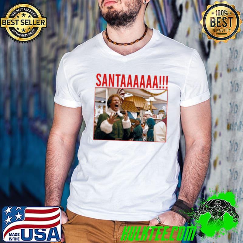 Elf santa scream a christmas story classic shirt
