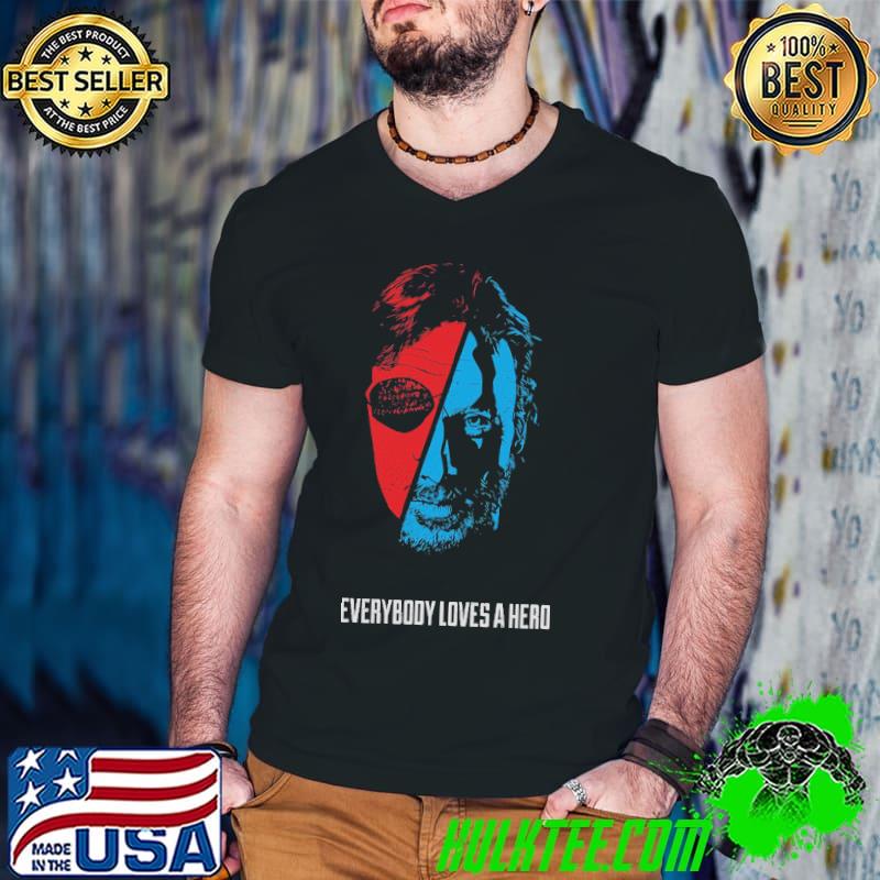 Everybody loves a hero rick grimes and the governor the walking dead classic shirt