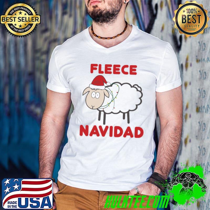 Fleece navidad christmas funny sheep holiday classic shirt