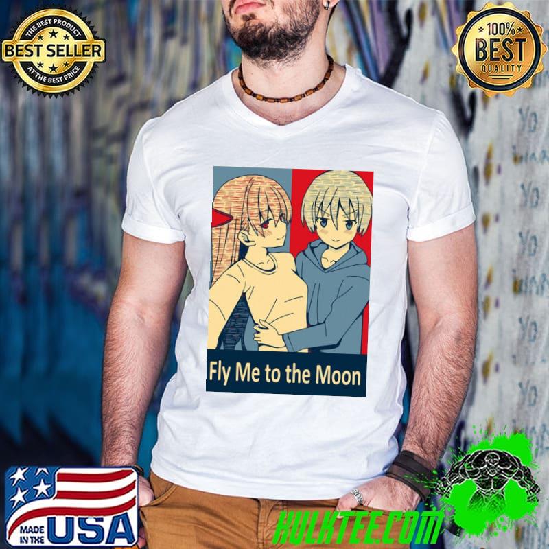 Fly me to the moon tonikaku hope art classic shirt