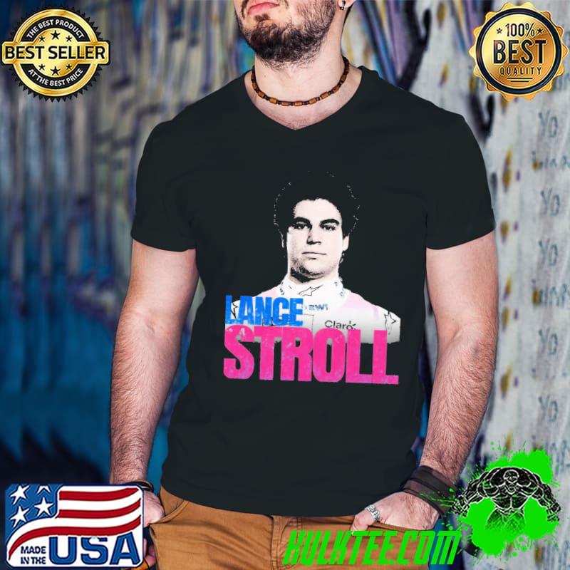 Formula 1lance stroll distressed portrait classic shirt