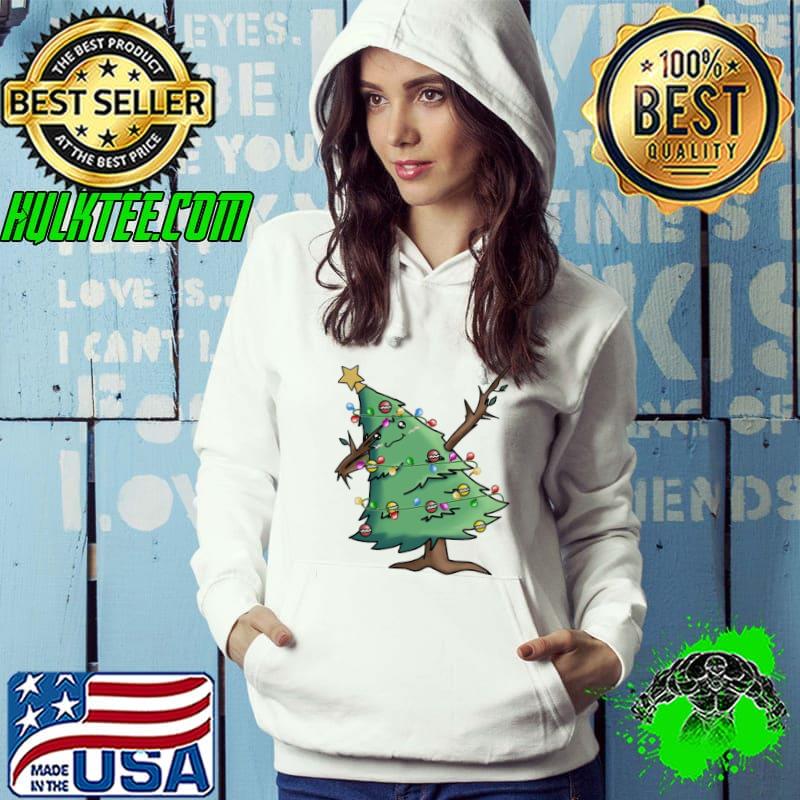 Funny santa dabbing through the snow christmas tree christmas lights classic s Hoodie Funny santa dabbing through the snow christmas tree christmas lights classic s Hoodie