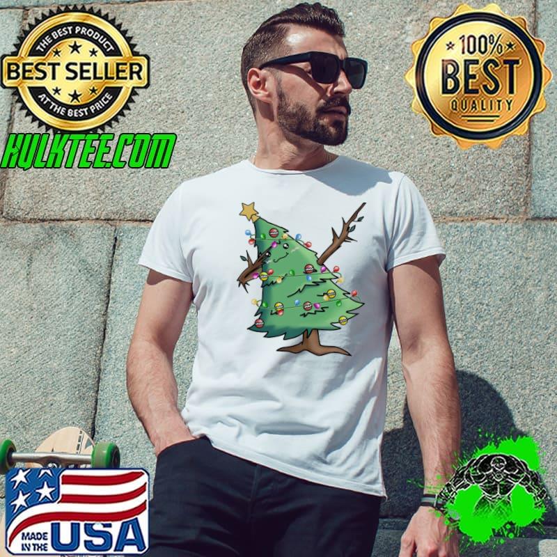 Funny santa dabbing through the snow christmas tree christmas lights classic s Unisex Funny santa dabbing through the snow christmas tree christmas lights classic s Unisex