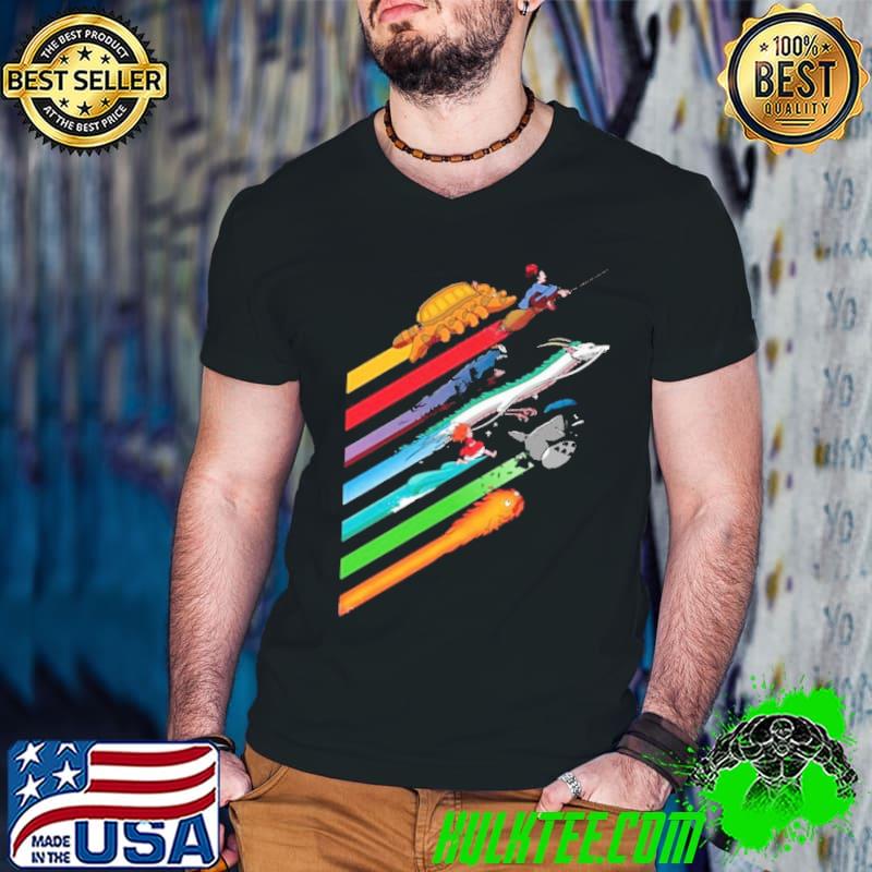 GhiblI studio characters best rockets style classic shirt