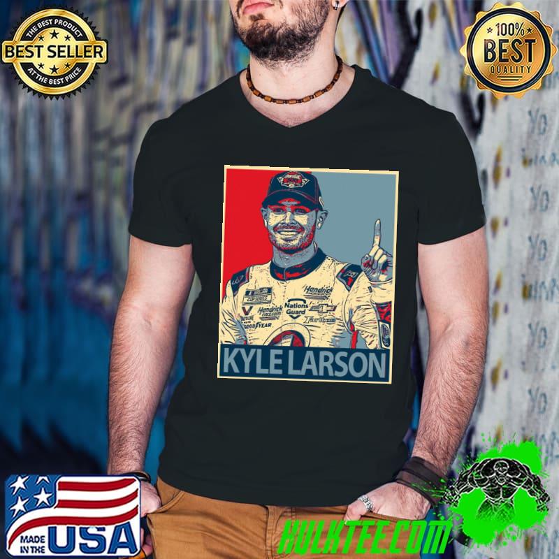 Graphic portrait kyle larson nascar classic shirt