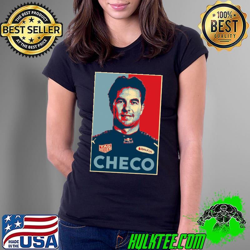 Graphic portrait sergio perez checo racing car s Ladies Tee Graphic portrait sergio perez checo racing car s Ladies Tee