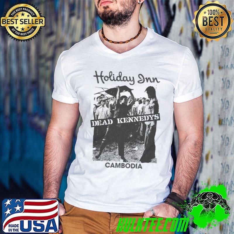 Holiday Inn Dead Kennedys Cambodia Vintage Pencil Drawing Style T-Shirt