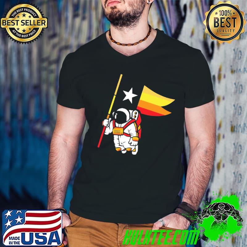 Houston champ Texas flag astronaut space city shirt