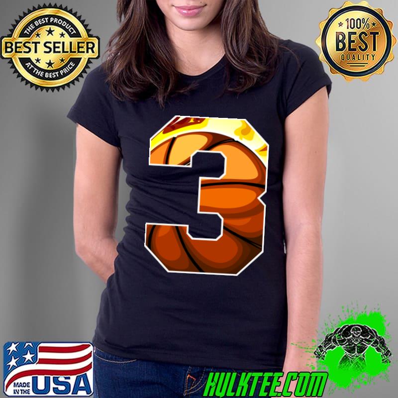 I'm 3 Basketball Theme Birthday Party Celebration 3rd T-Shirt Ladies Tee I'm 3 Basketball Theme Birthday Party Celebration 3rd T-Shirt Ladies Tee