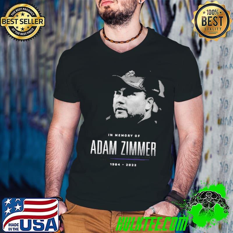 In memory of rip adam zimmer 1984 2022 trending shirt