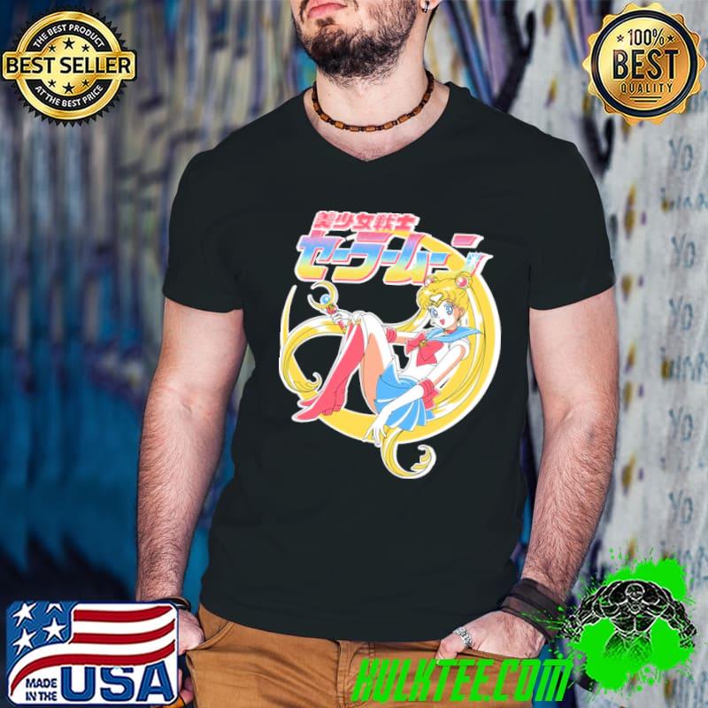 Japanese logo anime sailor moon moon warrior shirt