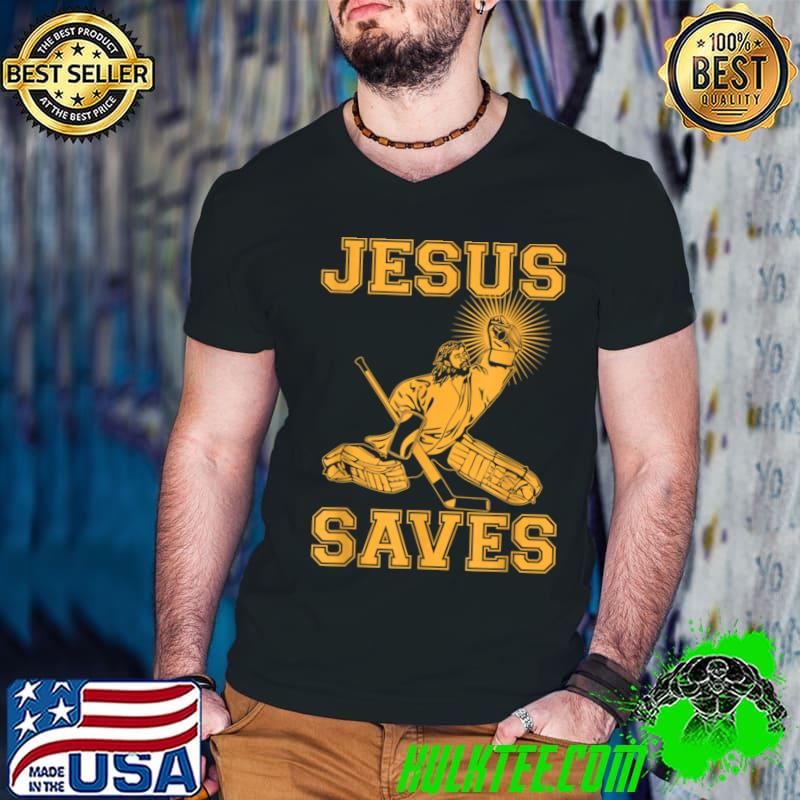 Jesus Saves Hockey Christain Sport Lovers T-Shirt
