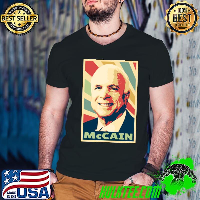 John McCain Vintage Colors Political Election 2024 T-Shirt