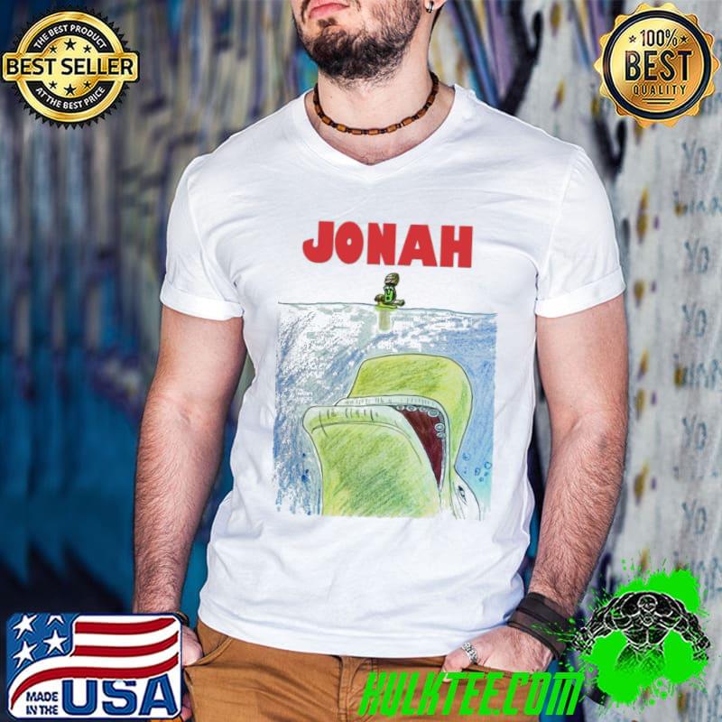 Jonah a veggietales movie jaws design shirt