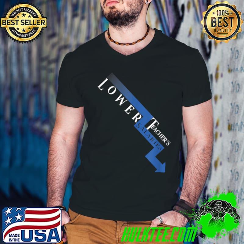 Lower Teacher's Salaries Graph T-Shirt