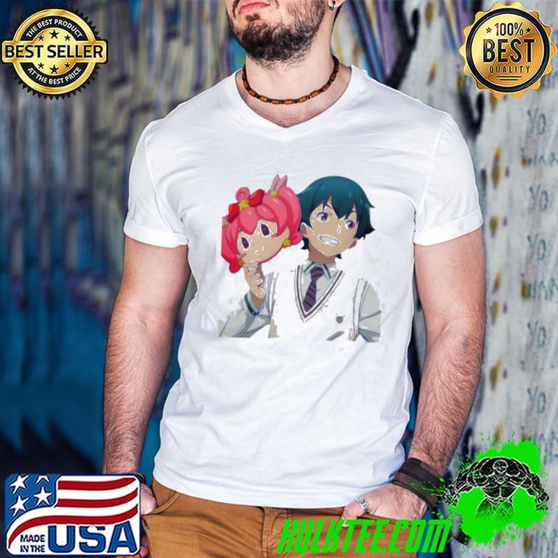 Masamune holding the mask eromanga senseI shirt