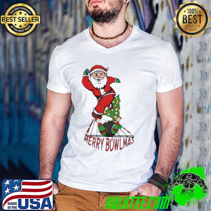 Merry bowlmas christmas bowling shirt