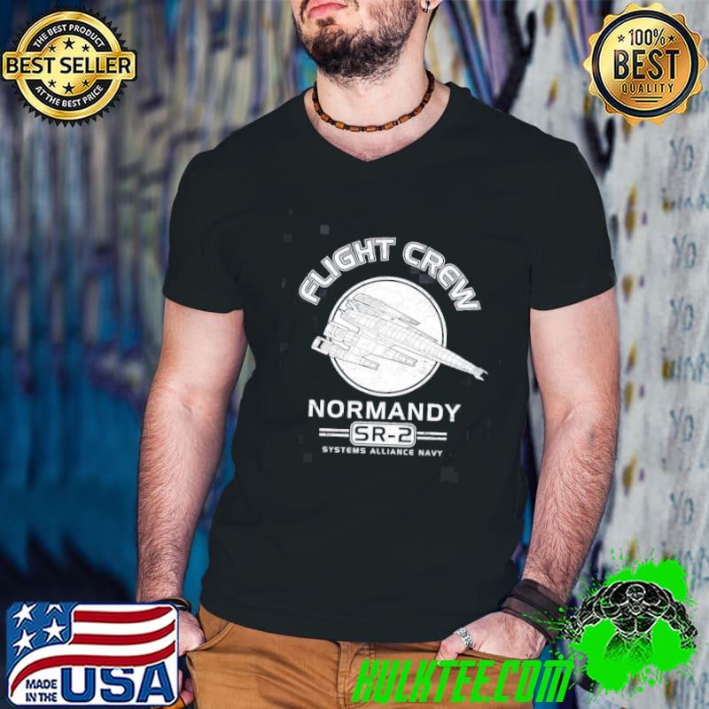 Normandy sr2 flight crew system alliance navy mass effect classic shirt