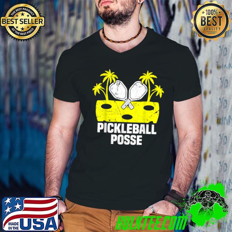 Pickleball posse pickleball for lover sport palms tree T-Shirt