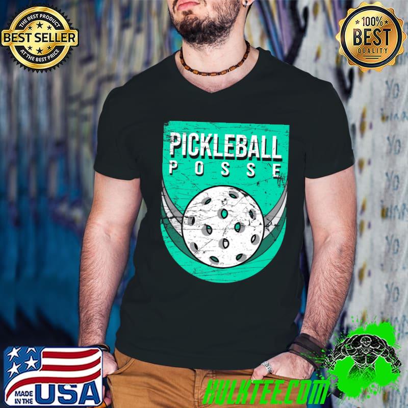 Pickleball Posse Retro Vintage Ball Lover Pickleball T-Shirt