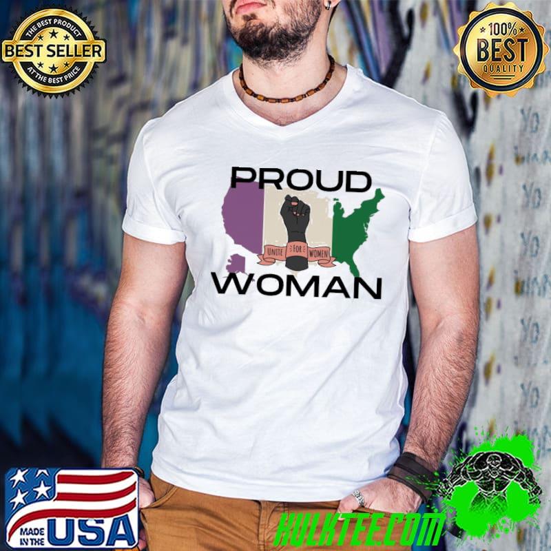 Proud woman united states usa suffragette colour votes for women design for suffragette classic shirt