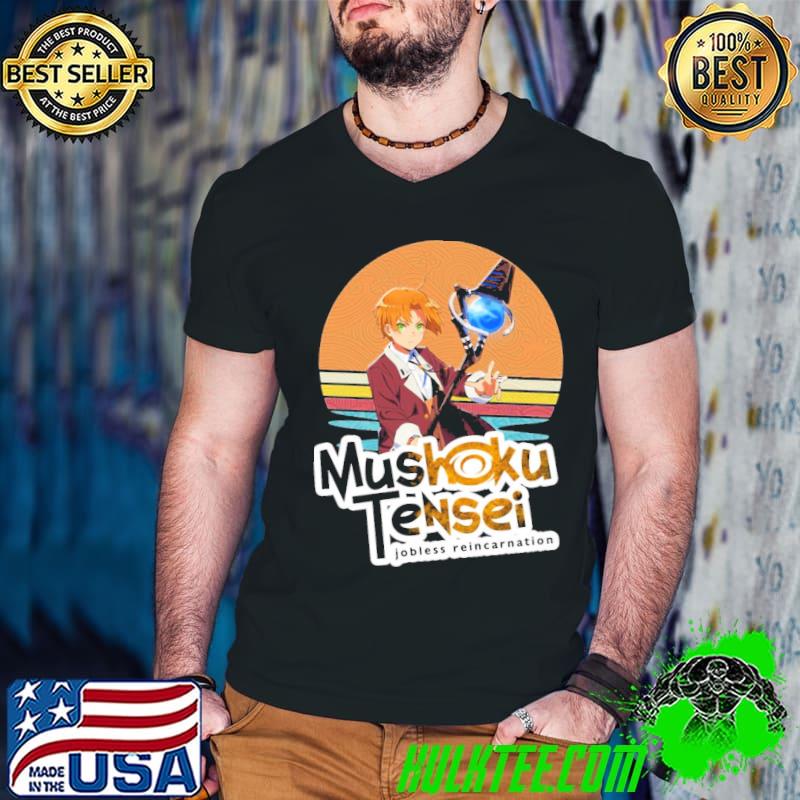 Rudeus in retro circle mushoku tenseI classic shirt Rudeus in retro circle mushoku tenseI classic shirt