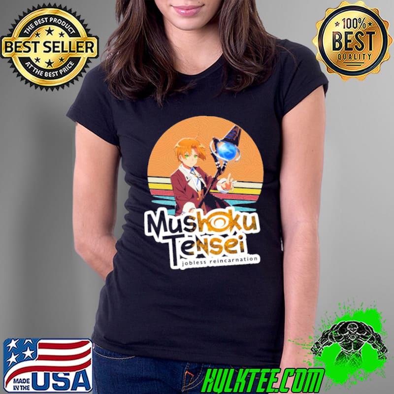 Rudeus in retro circle mushoku tenseI classic s Ladies Tee Rudeus in retro circle mushoku tenseI classic s Ladies Tee