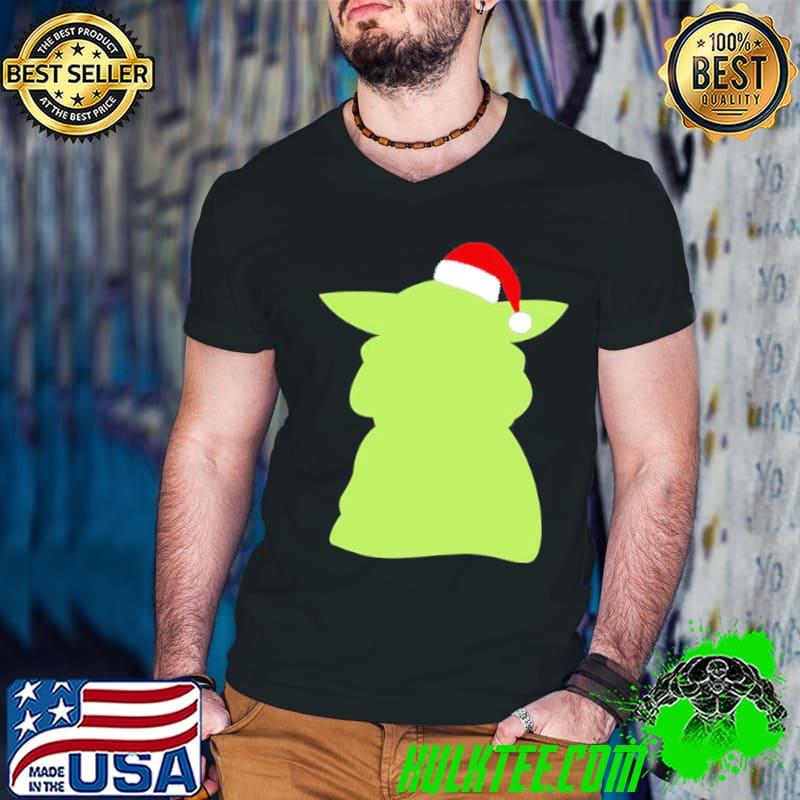 Santa hat green Yoda christmas trending shirt