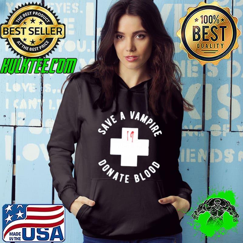 Save a vampire donate blood funny halloween classic s Hoodie Save a vampire donate blood funny halloween classic s Hoodie