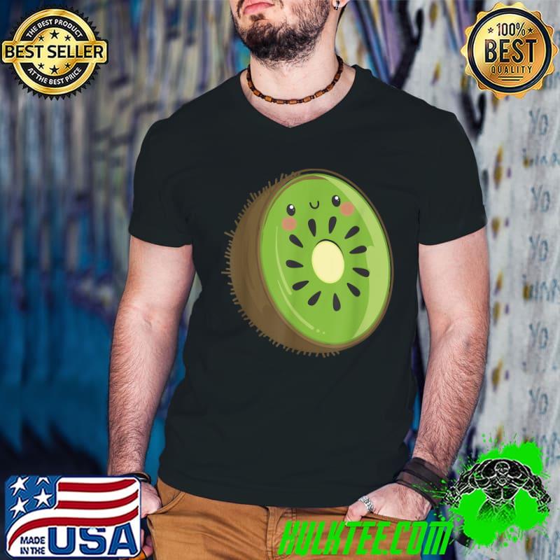 Sliced Kiwi Fruit Vacation Beach Kiwi Lovers T-Shirt