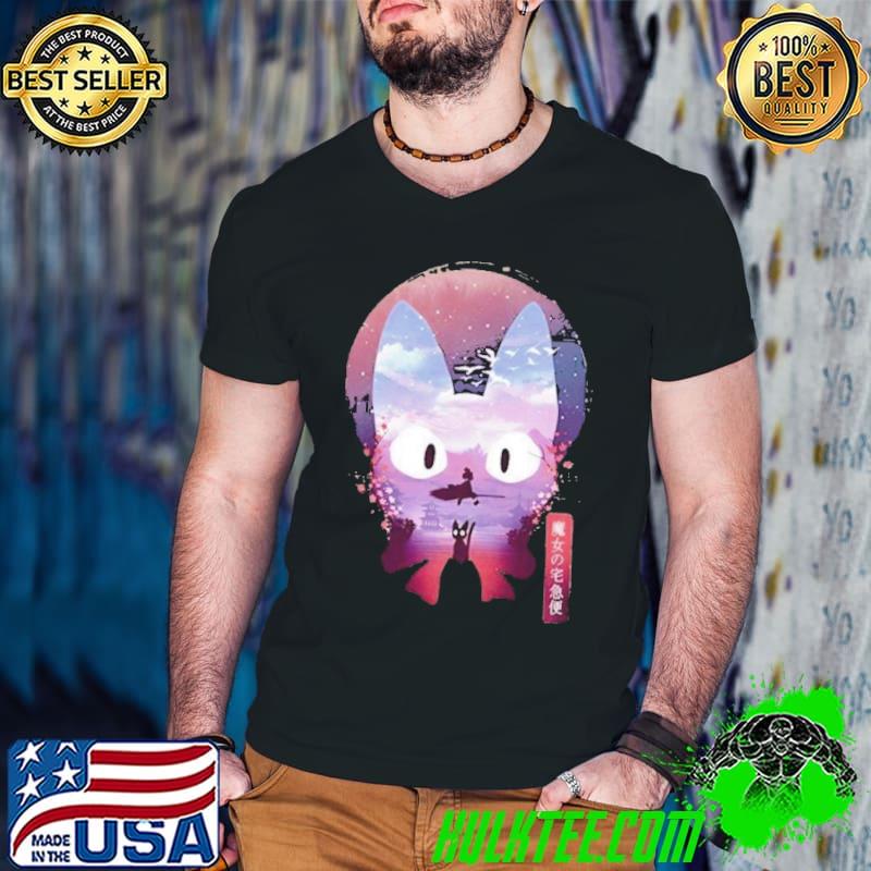 The cat in kiki's delivery service japanese ghiblI classic shirt