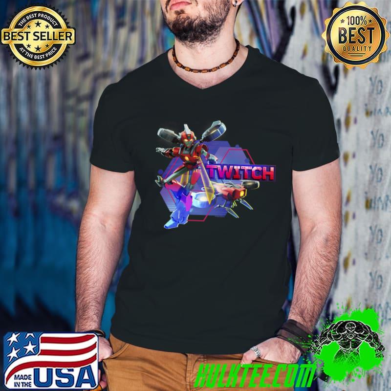 Transformers EarthSpark Twitch Character Badge T-Shirt
