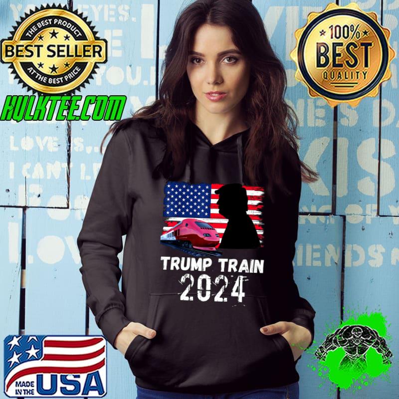 Trump Train 2024 American Flag Election Presidential Campaign Take America Back T-Shirt Hoodie Trump Train 2024 American Flag Election Presidential Campaign Take America Back T-Shirt Hoodie