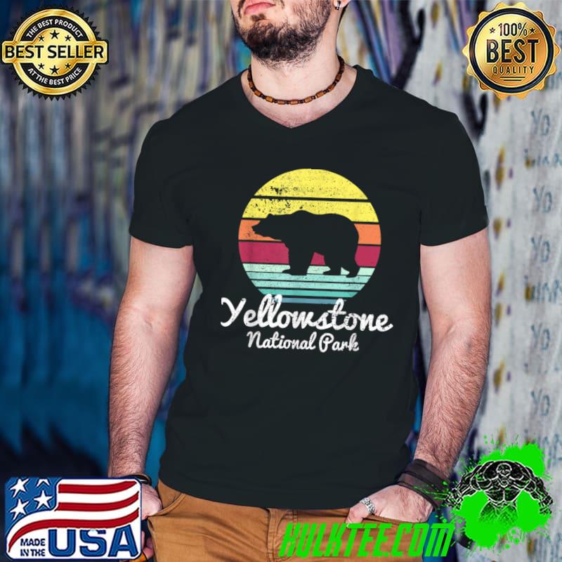 Vintage Yellowstone National Park Wyoming Bear T-Shirt Vintage Yellowstone National Park Wyoming Bear T-Shirt