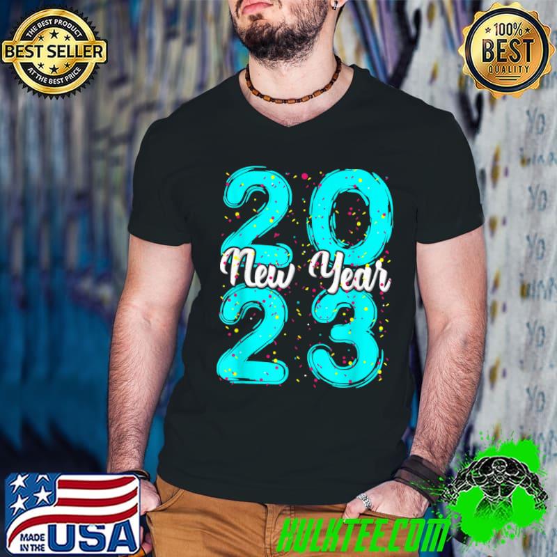 2023 New Year Confetti Design Happy New Years T-Shirt