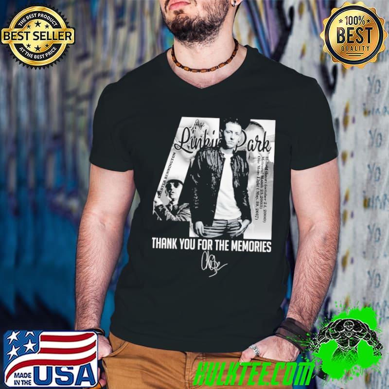 44 age chester bennington r.i.p thank you for the memories shirt
