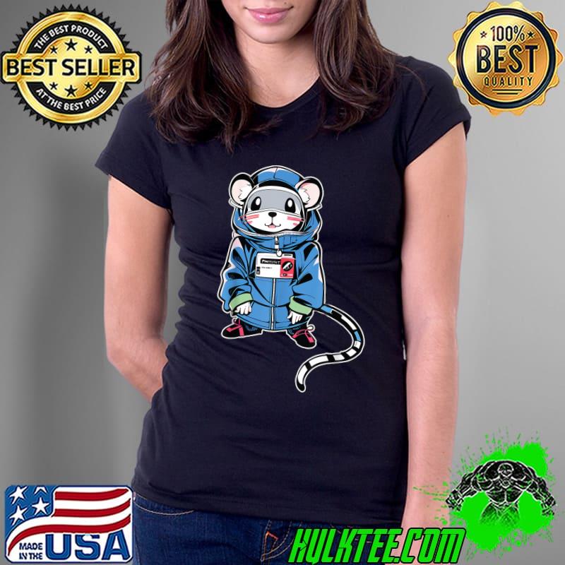 Adorable Kawaii Rat Dressed For Girl Fancy Rats Pet Rat T-Shirt Ladies Tee Adorable Kawaii Rat Dressed For Girl Fancy Rats Pet Rat T-Shirt Ladies Tee