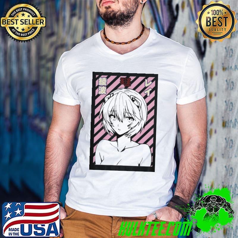 Ahegao aynamI reI evangelion girl neon genesis evangelion classic shirt
