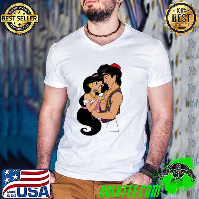 Aladdin and jasmine characters in aladdin disney classic shirt