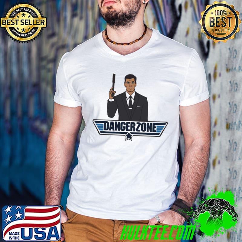 Archer danger zone vice palm 80s top gun maverick inspired classic shirt