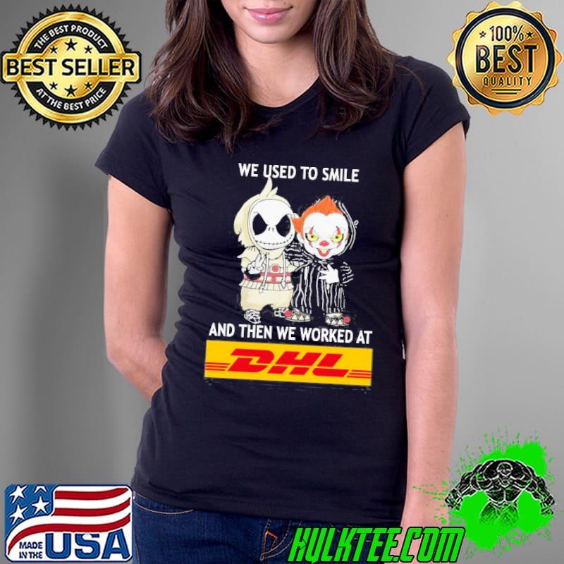 Baby Jack skeleton and baby pennywise we used to smile and then we worked at dhl classic shirt