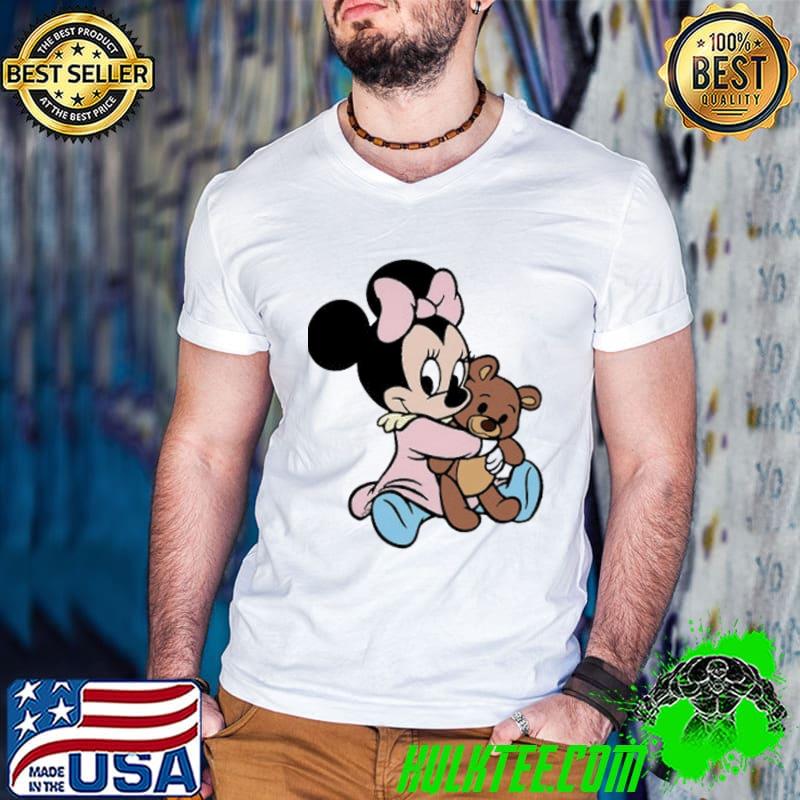 Baby minnie mouse and her teddy bear disney shirt