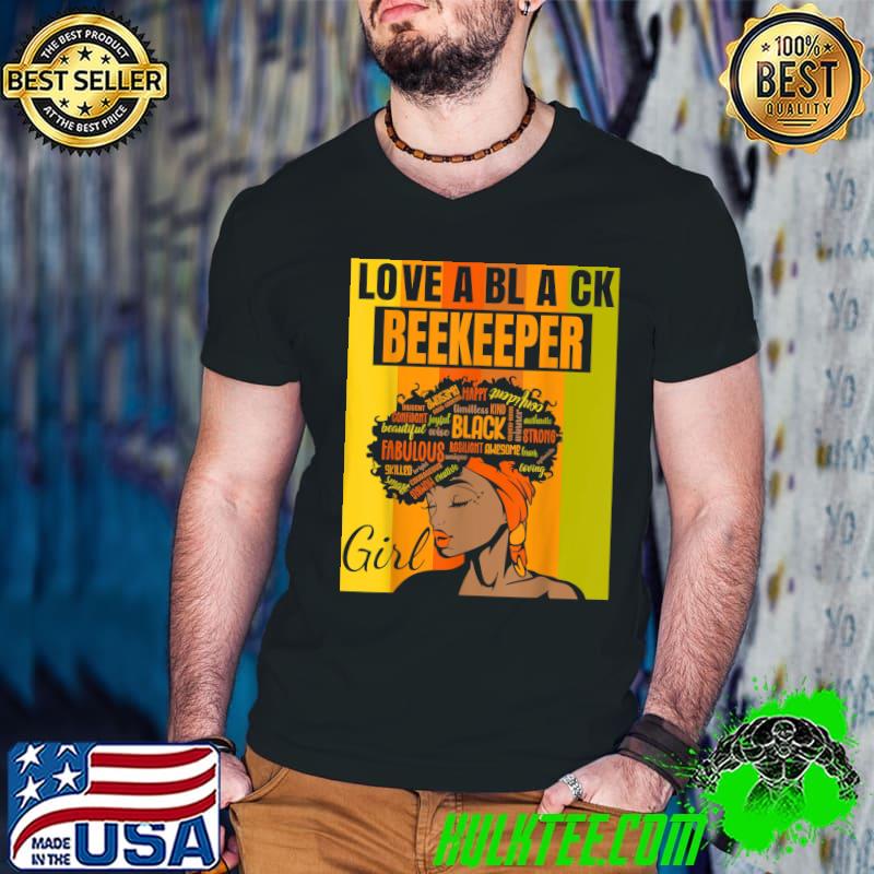 Black Independence Day Love A Black Beekeeper Black Girl Vintage T-Shirt