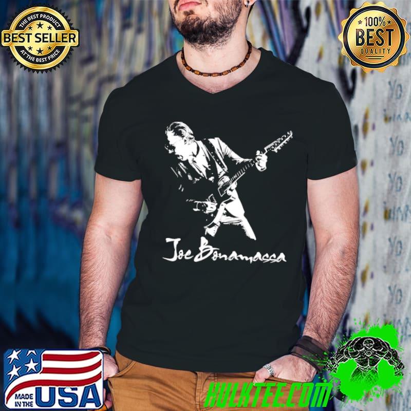 Blues rock guitarist Joe bonamassa retro vintage art shirt