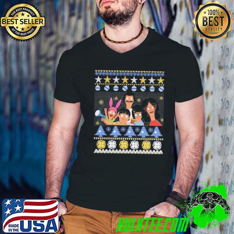 Bob's burger ugly christmas pattern shirt